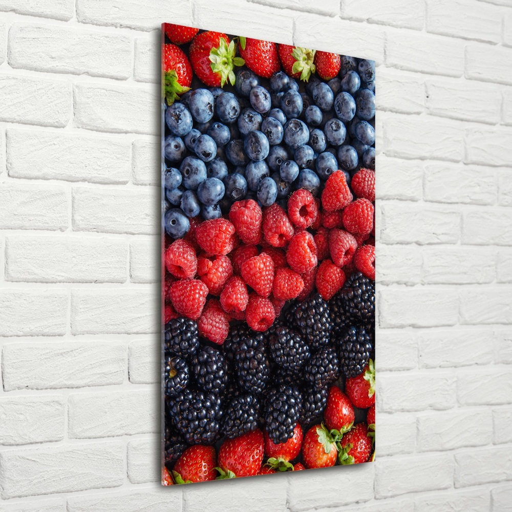 Tableau imprimé sur verre Fruits des bois