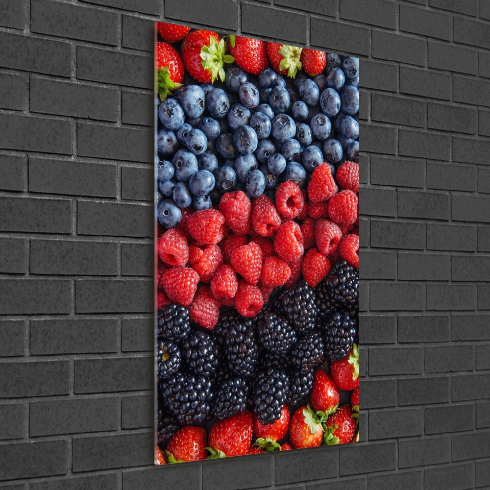 Tableau imprimé sur verre Fruits des bois