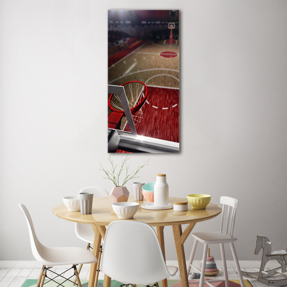 Tableau en verre Terrain de basket