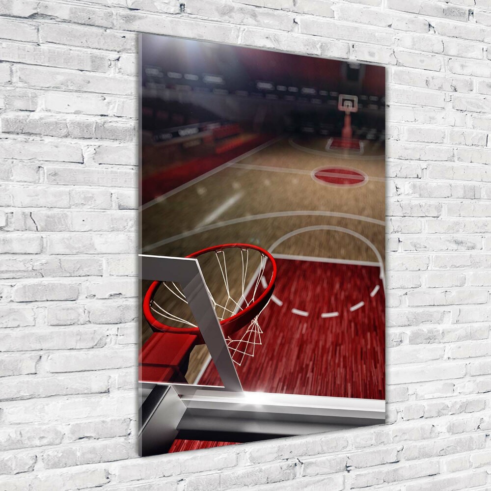 Tableau en verre Terrain de basket