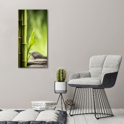 Tableau sur verre Bambou