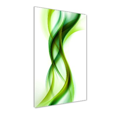 Tableau photo sur verre Vague abstraite verde