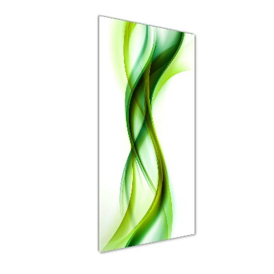 Tableau photo sur verre Vague abstraite verde