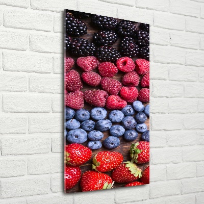 Tableau sur verre Fruits de forêt