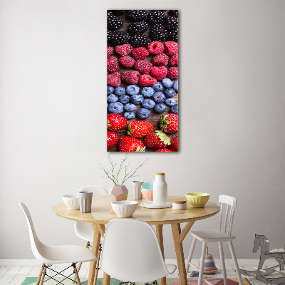 Tableau sur verre Fruits de forêt