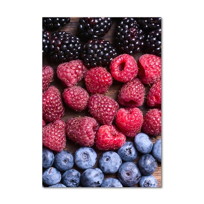 Tableau sur verre Fruits de forêt