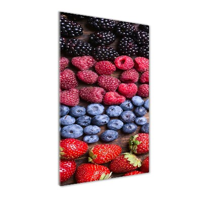 Tableau sur verre Fruits de forêt