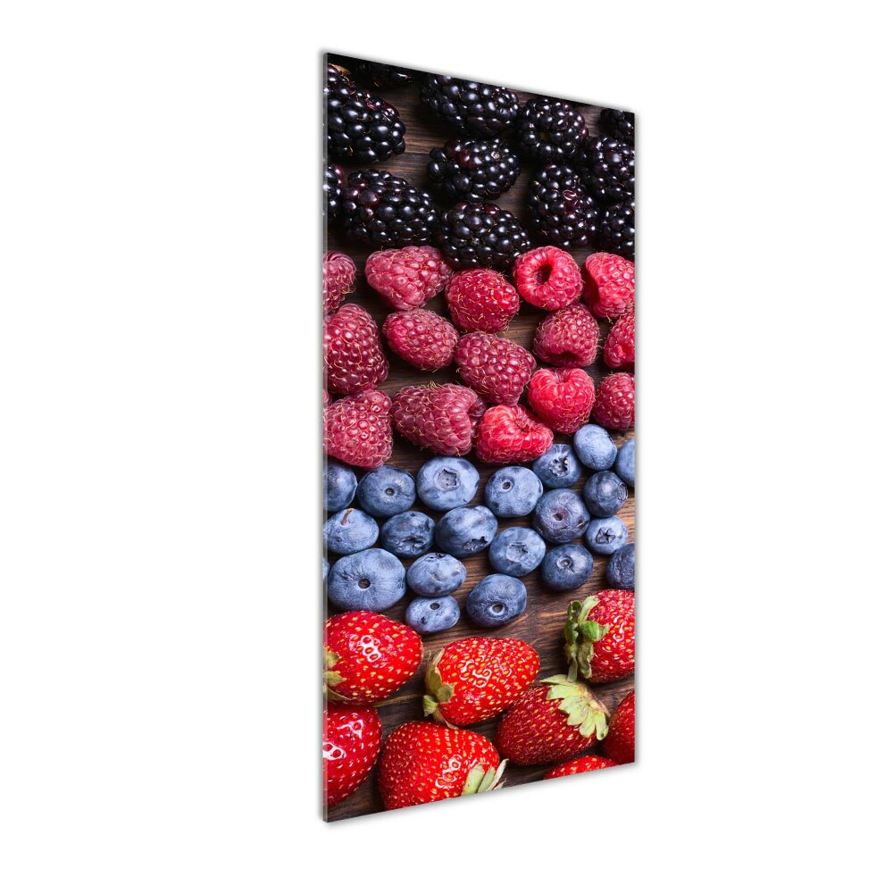 Tableau sur verre Fruits de forêt