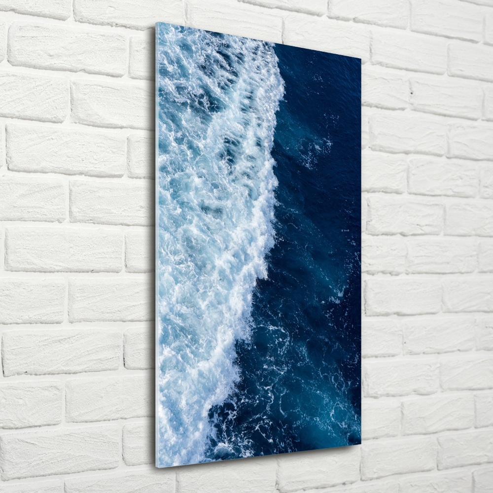 Tableau imprimé sur verre Vagues de la mer