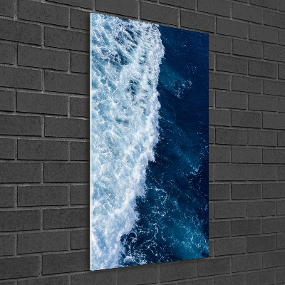 Tableau imprimé sur verre Vagues de la mer