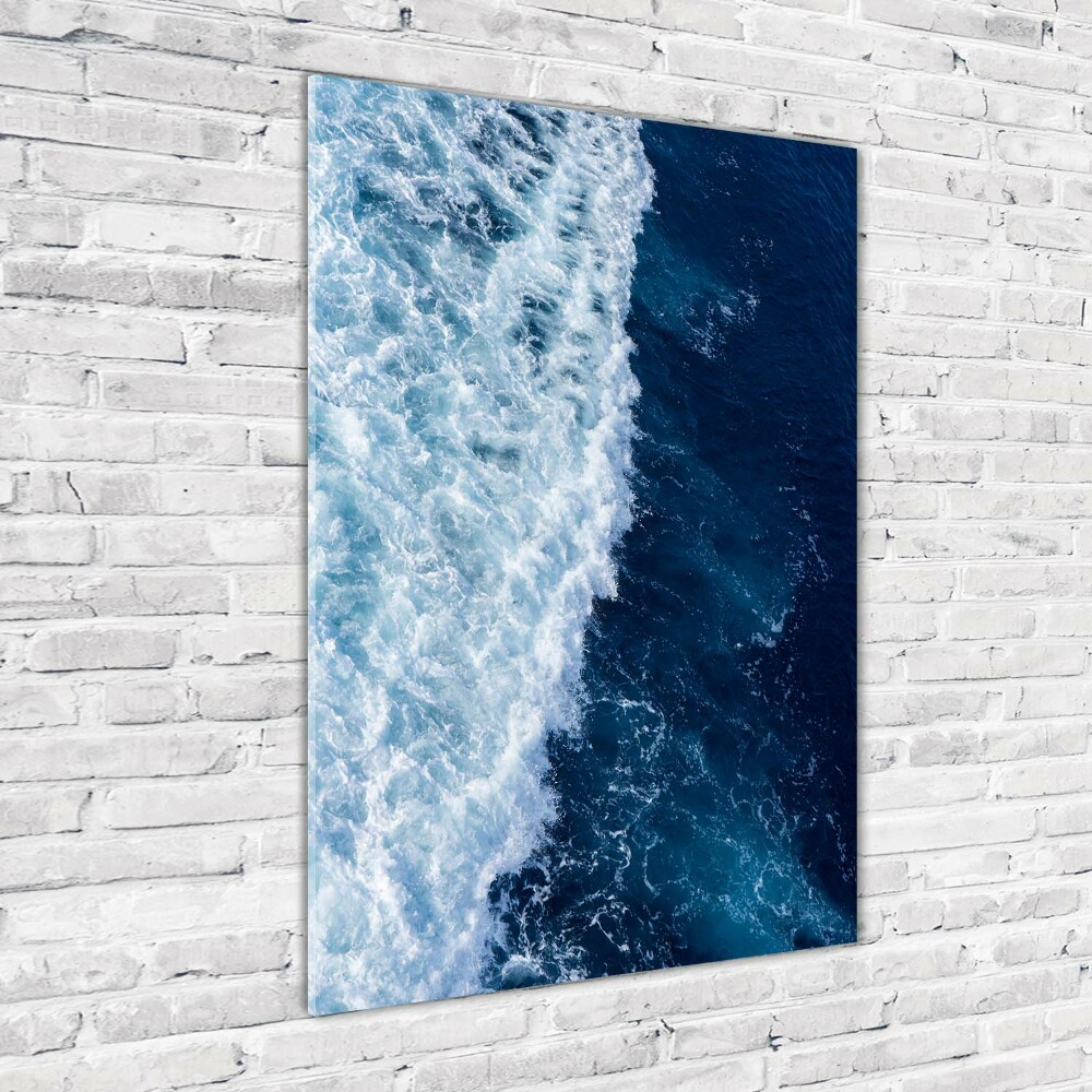 Tableau imprimé sur verre Vagues de la mer