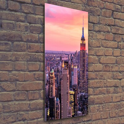 Tableau verre imprimé New York ouest