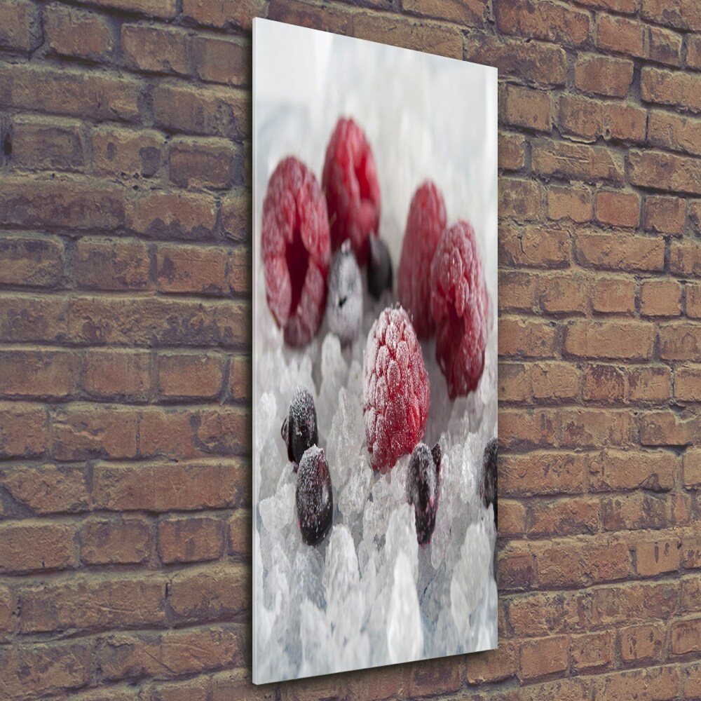 Tableau photo sur verre Fruits glacés