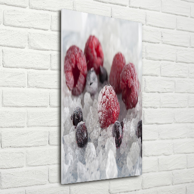 Tableau photo sur verre Fruits glacés