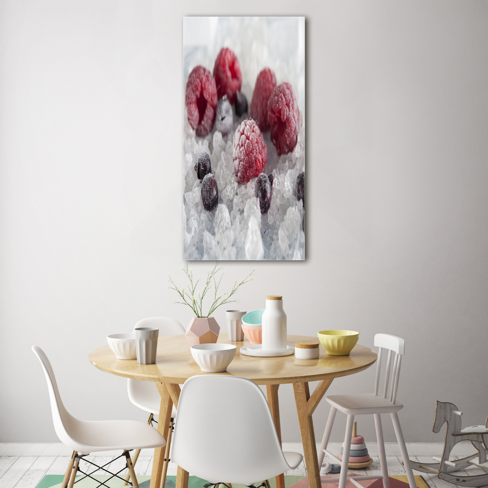 Tableau photo sur verre Fruits glacés