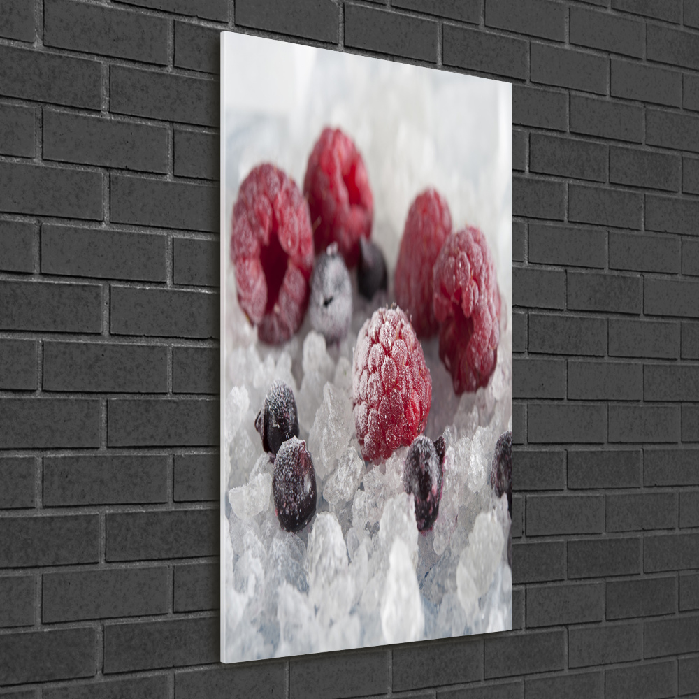 Tableau photo sur verre Fruits glacés