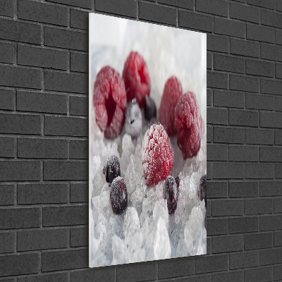 Tableau photo sur verre Fruits glacés