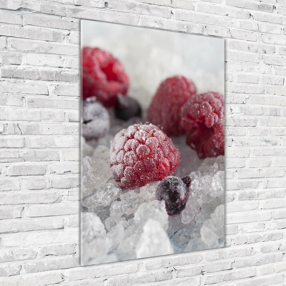 Tableau photo sur verre Fruits glacés