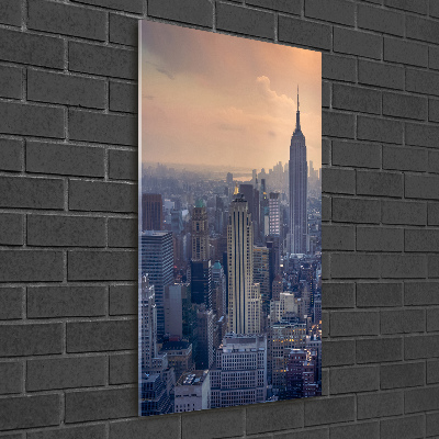 Tableau photo sur verre Manhattan New York