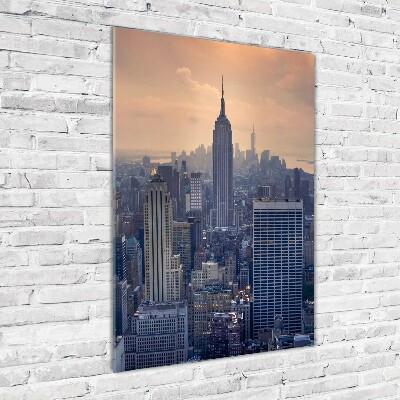 Tableau photo sur verre Manhattan New York