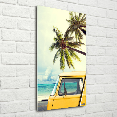 Tableau photo sur verre Temps pour le surf