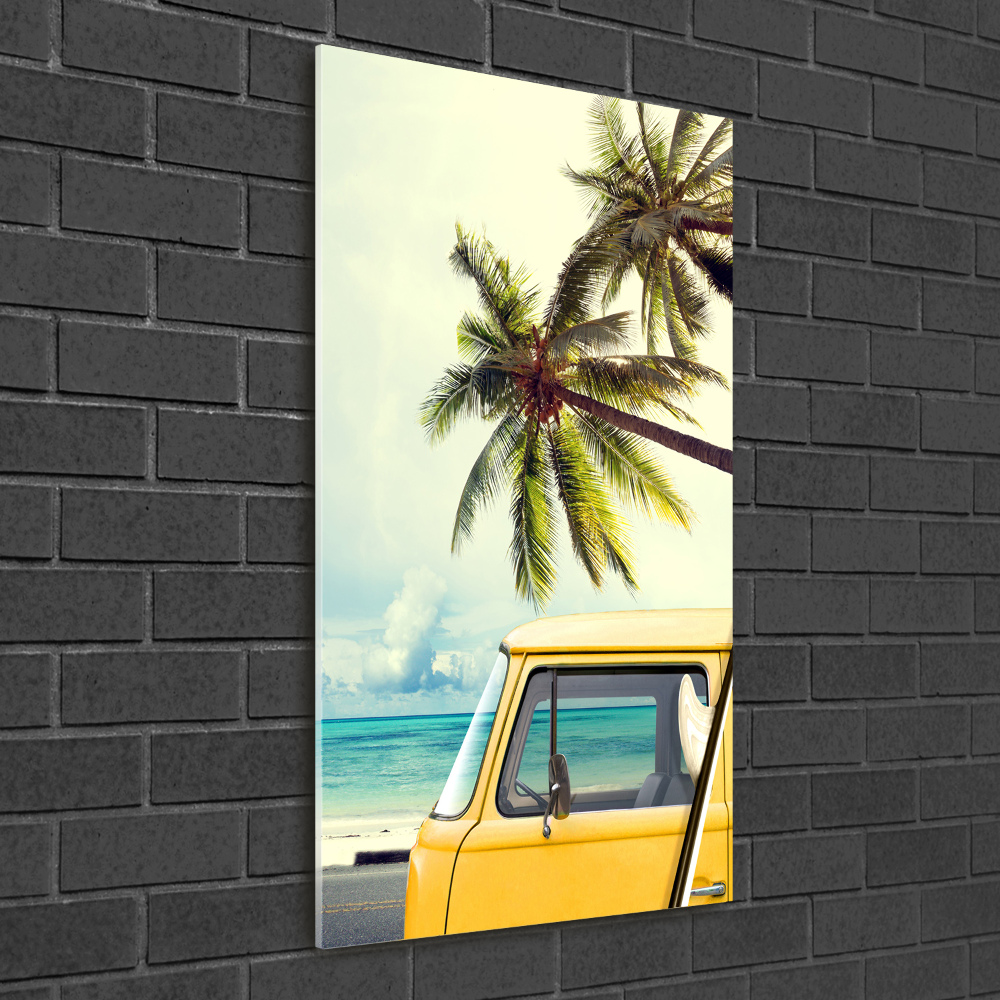 Tableau photo sur verre Temps pour le surf