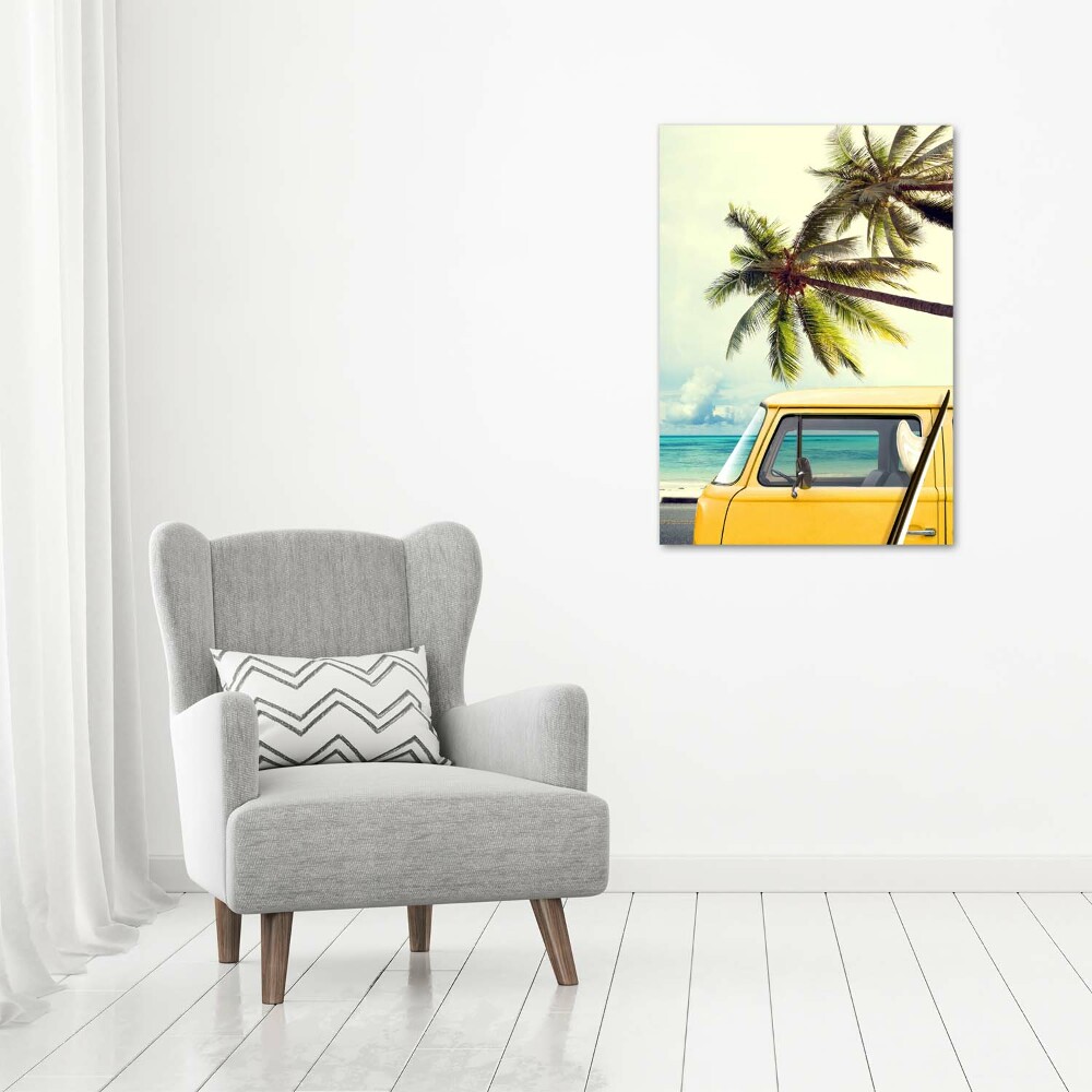 Tableau photo sur verre Temps pour le surf