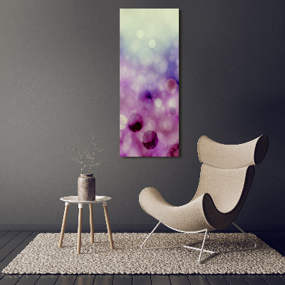 Tableau sur verre Cercles violets