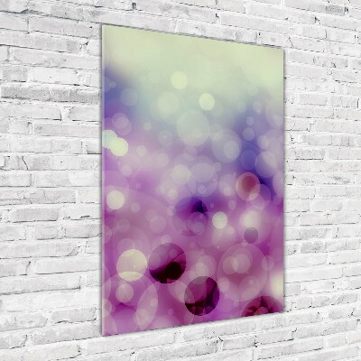 Tableau sur verre Cercles violets