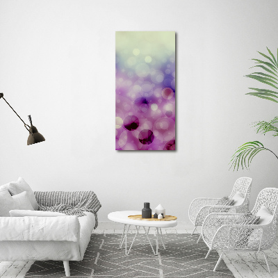 Tableau sur verre Cercles violets