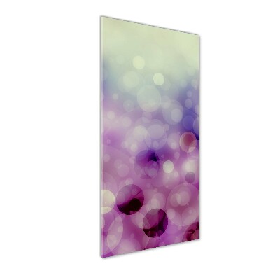 Tableau sur verre Cercles violets