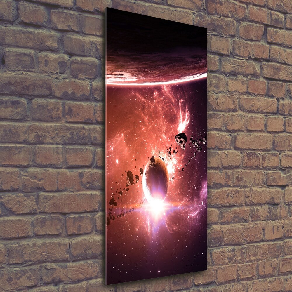 Tableau sur verre Galaxie