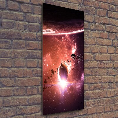 Tableau sur verre Galaxie