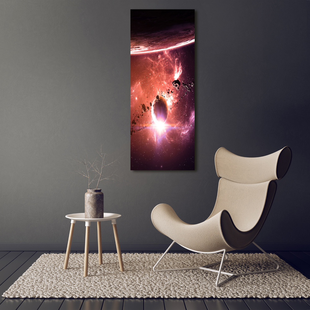 Tableau sur verre Galaxie