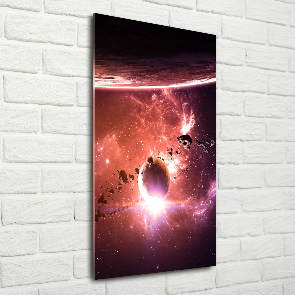 Tableau sur verre Galaxie