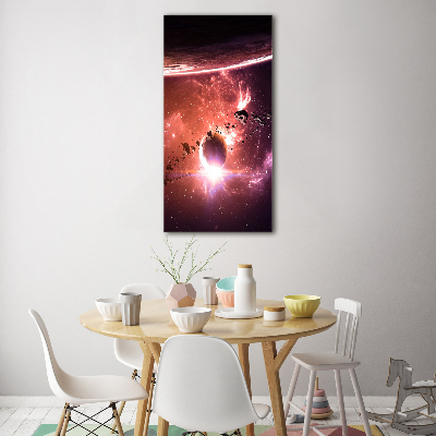 Tableau sur verre Galaxie