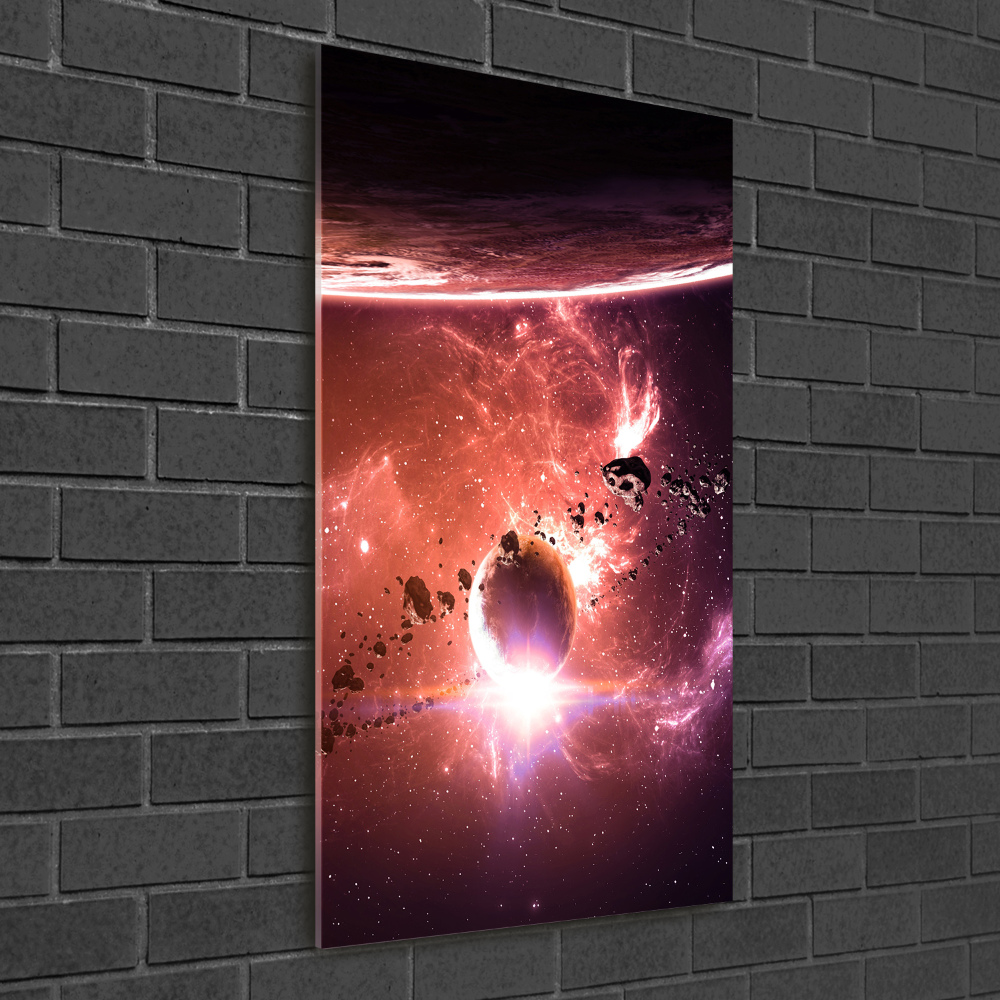 Tableau sur verre Galaxie