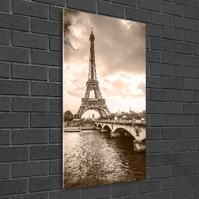 Tableau imprimé sur verre Tour Eiffel symbole de Paris