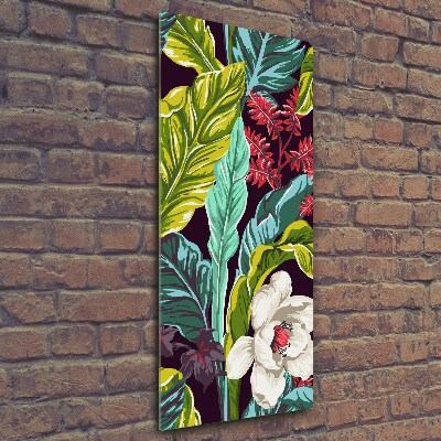 Tableau sur verre Plantes tropicales