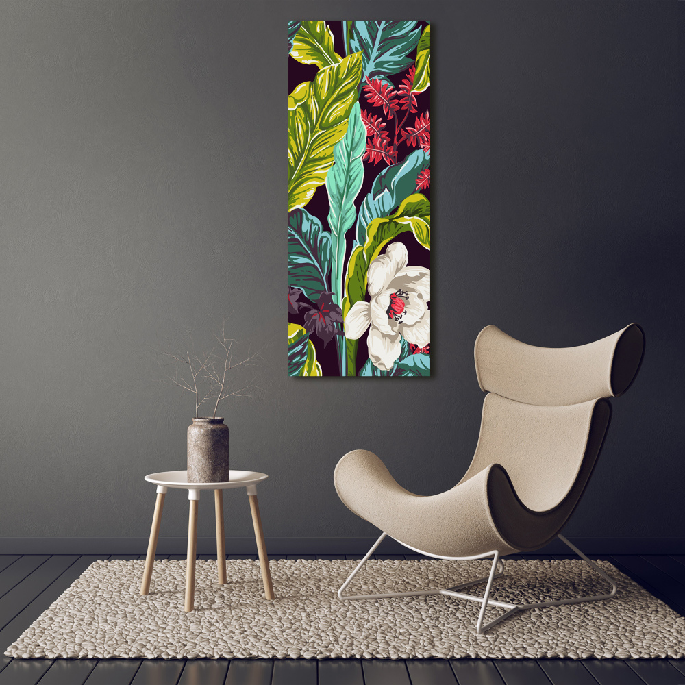 Tableau sur verre Plantes tropicales