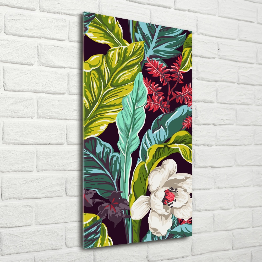 Tableau sur verre Plantes tropicales