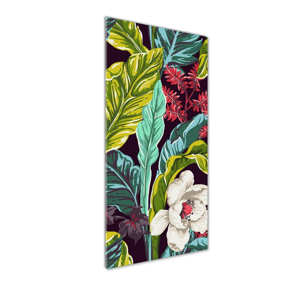 Tableau sur verre Plantes tropicales