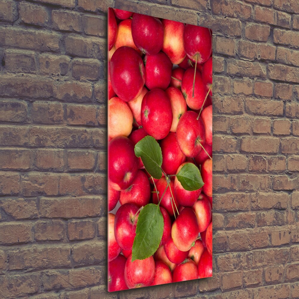 Tableau photo sur verre Pommes rouges