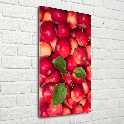 Tableau photo sur verre Pommes rouges