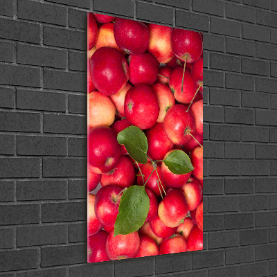 Tableau photo sur verre Pommes rouges