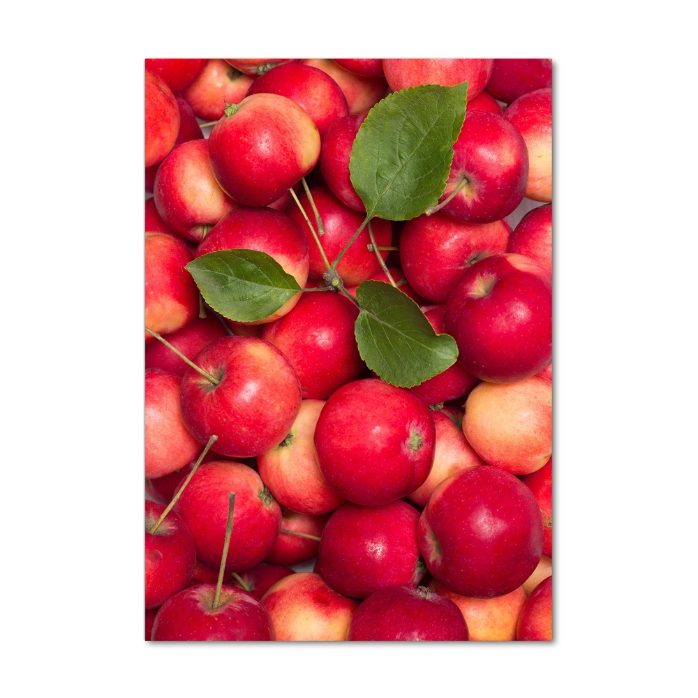 Tableau photo sur verre Pommes rouges