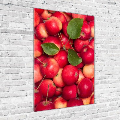 Tableau photo sur verre Pommes rouges