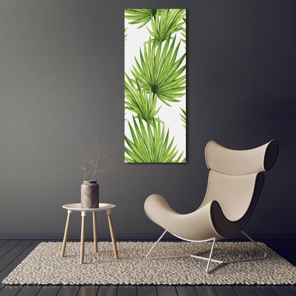 Tableau sur verre Feuilles tropicales