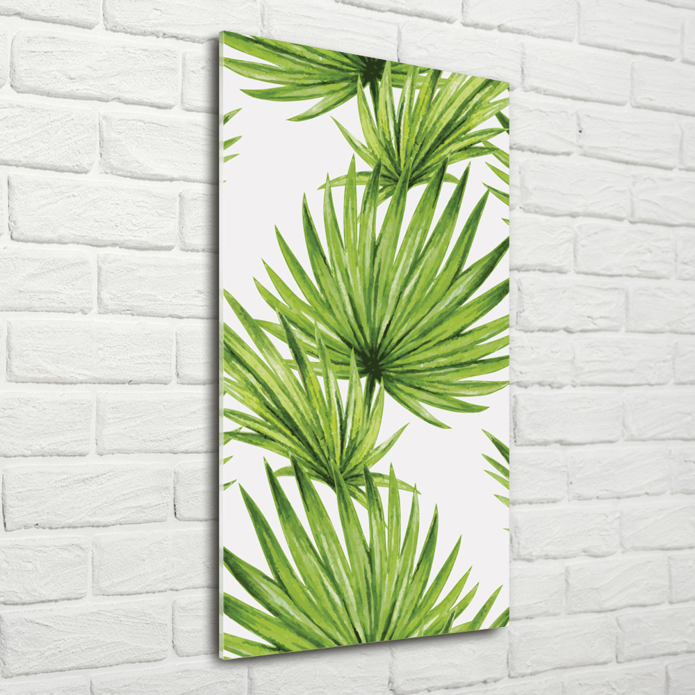 Tableau sur verre Feuilles tropicales