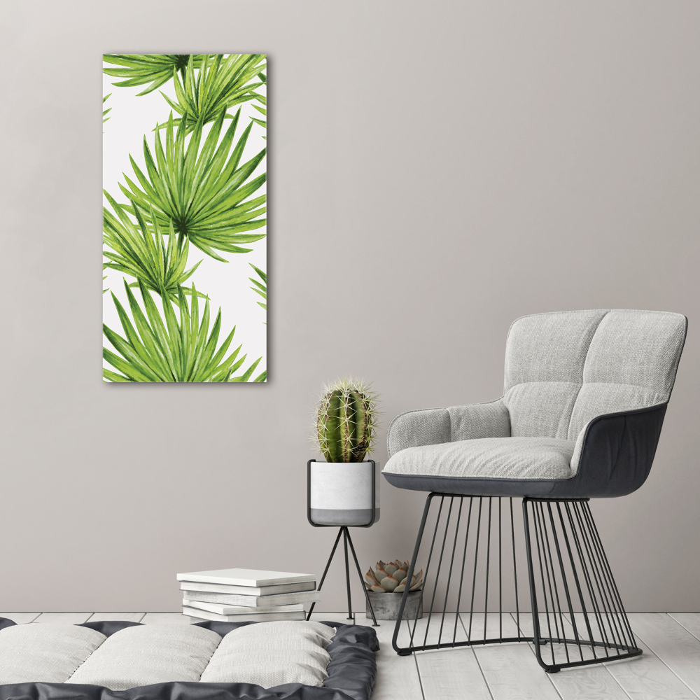 Tableau sur verre Feuilles tropicales